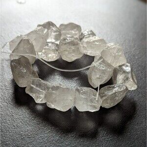 Quartz Crystal Chunks Beads - Crafting New Age Spirituallity Healing Holistic